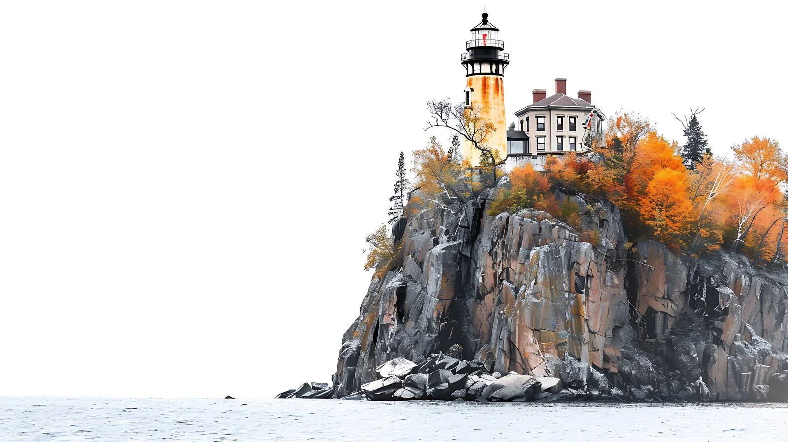 Majestic Split Rock Lighthouse on Lake Superior — free download from Dotvec