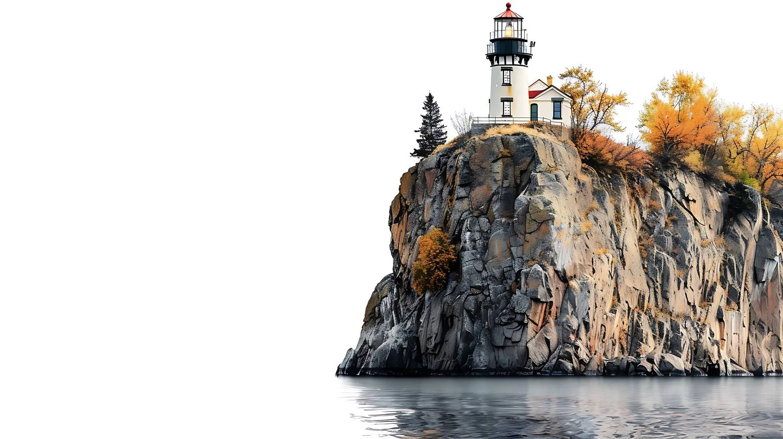 Majestic Split Rock Lighthouse on Lake Shore — free download from Dotvec