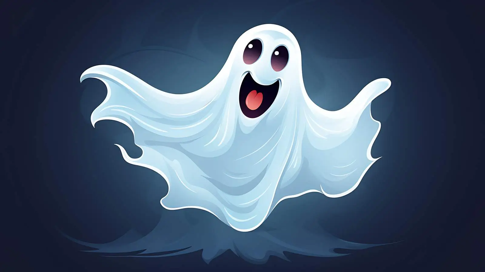 Spooky Cute Ghost Spirit Image — free download from Dotvec