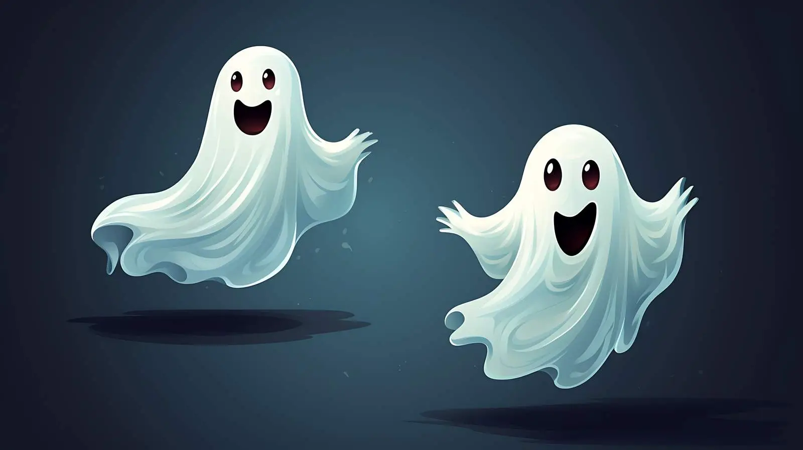 Spooky Cute Ghost with Scary Face — free download from Dotvec