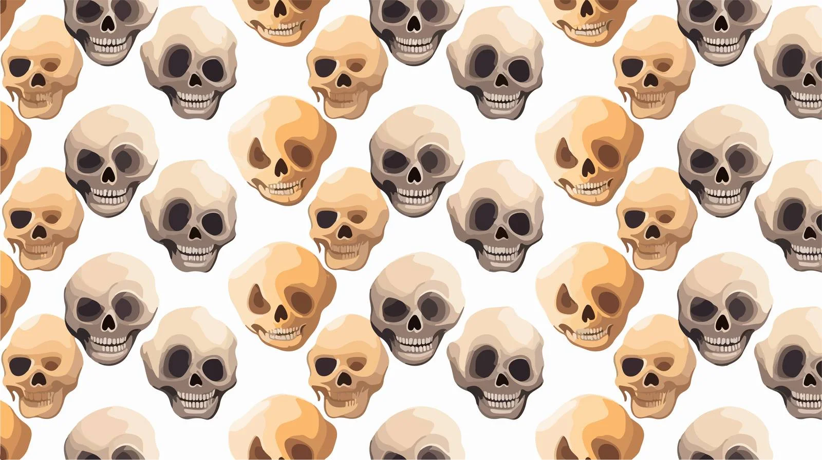Spooky Skull Pattern Backdrop Illustration Car — free download from Dotvec