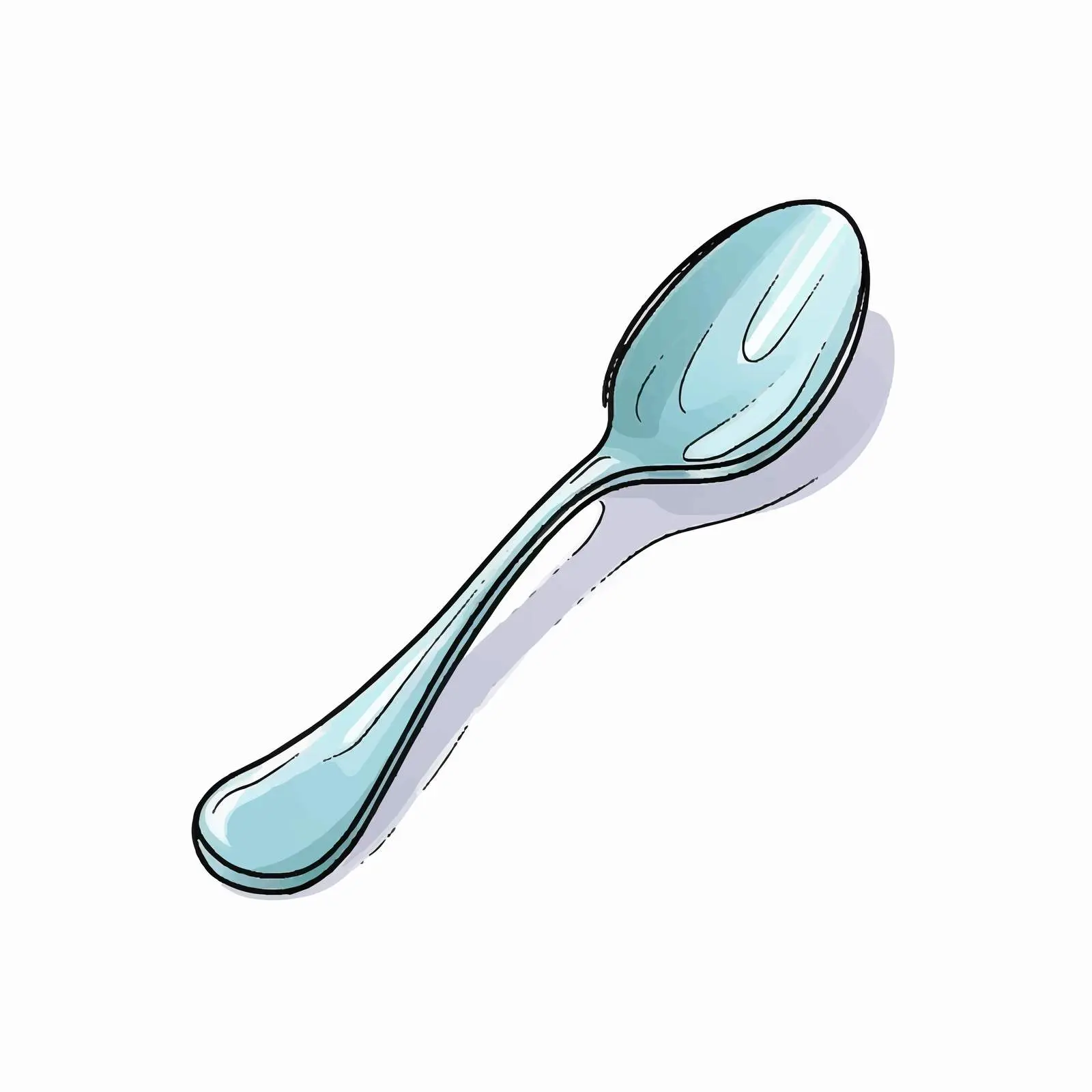 Cartoon Spoon Vector Illustration — free download from Dotvec
