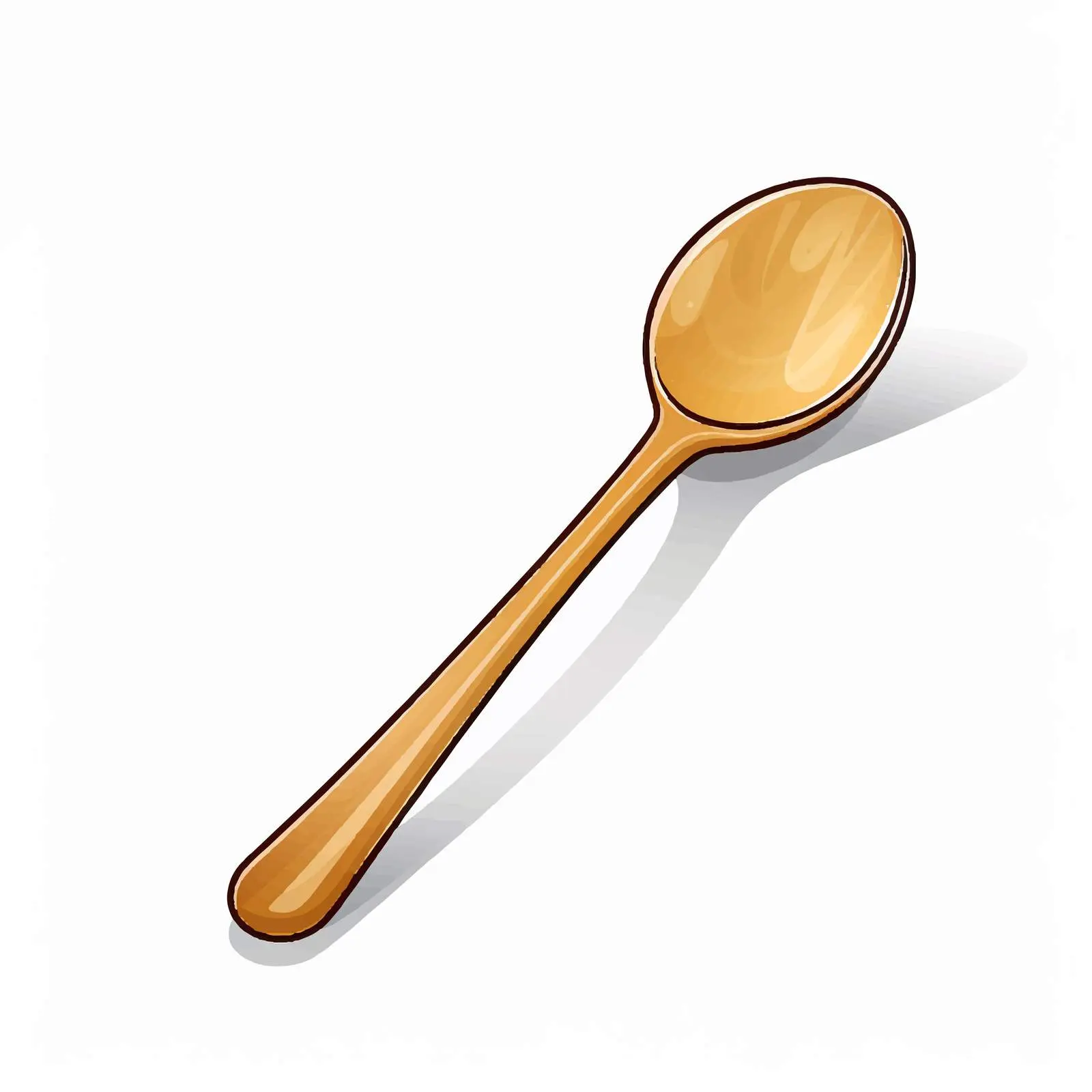 Cartoon Spoon Vector Illustration Isolated Design — free download from Dotvec