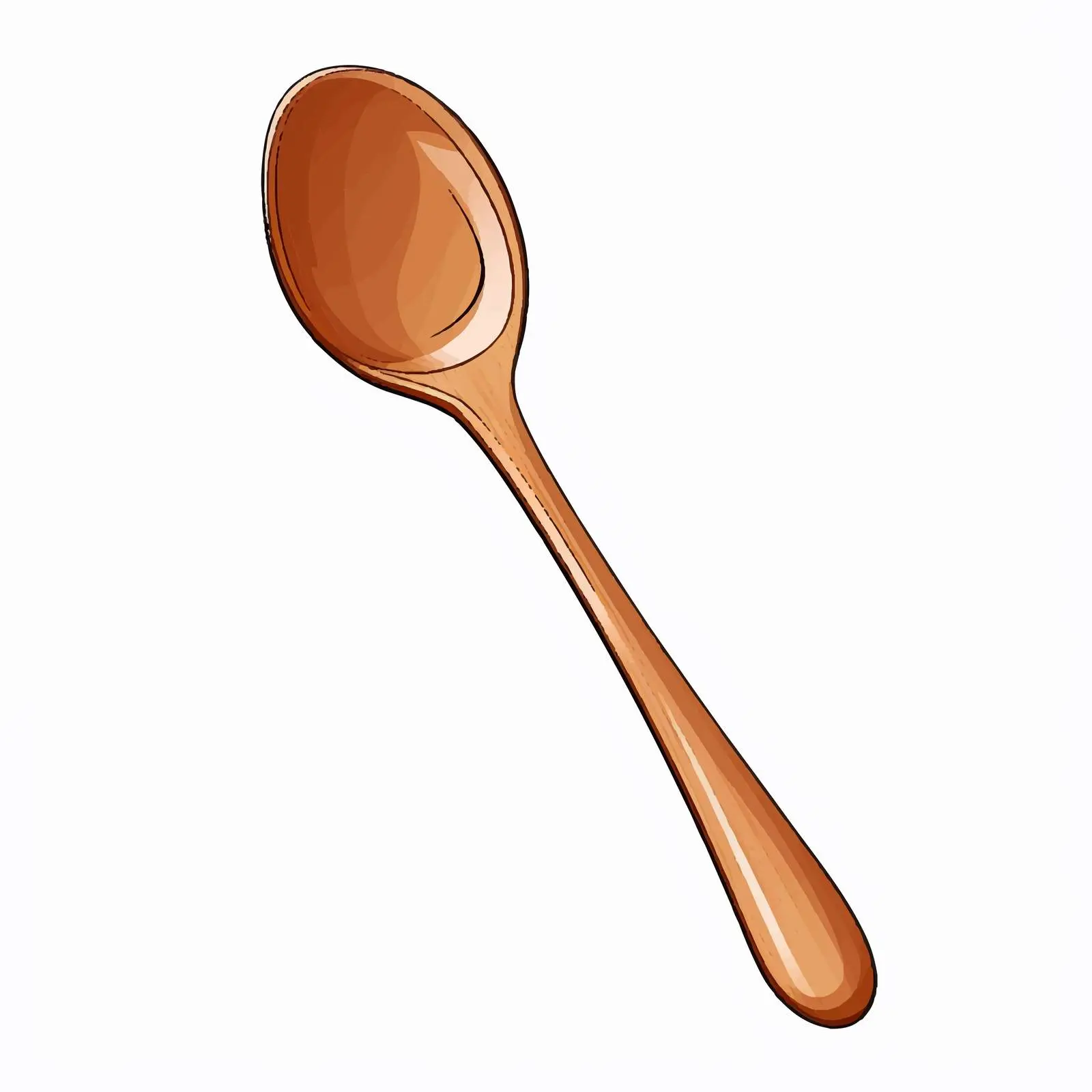 Cartoon Spoon Vector Illustration — free download from Dotvec