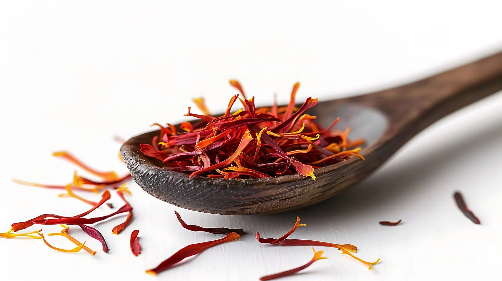 Saffron Spoon on Light Background — free download from Dotvec