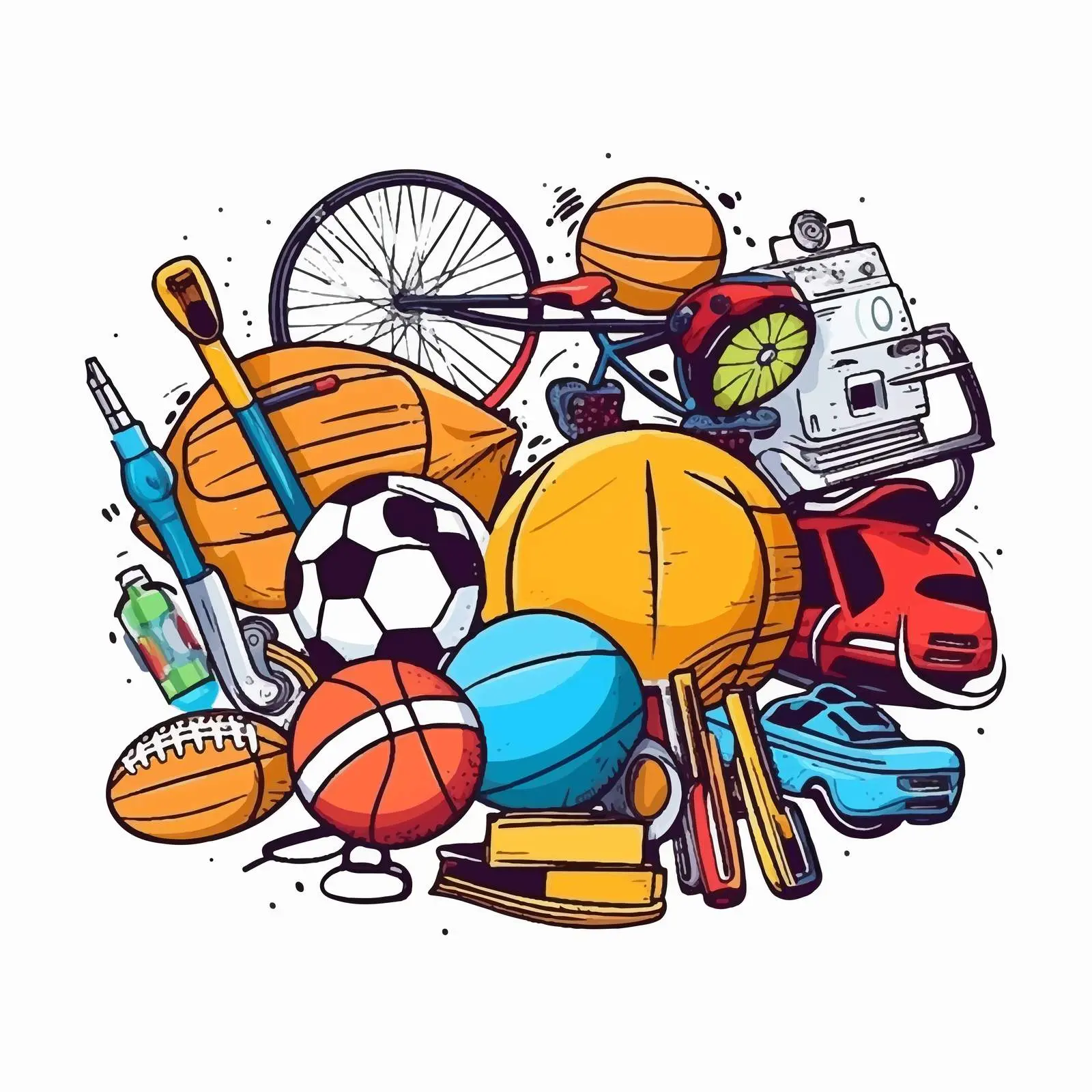 Sport Concept Icon Design on White Background — free download from Dotvec