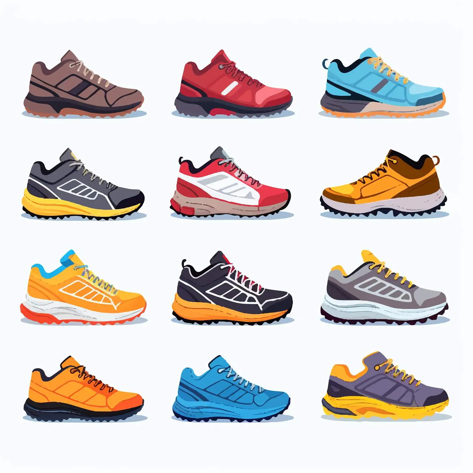 Trekking Sneakers for Hiking Adventures — free download from Dotvec