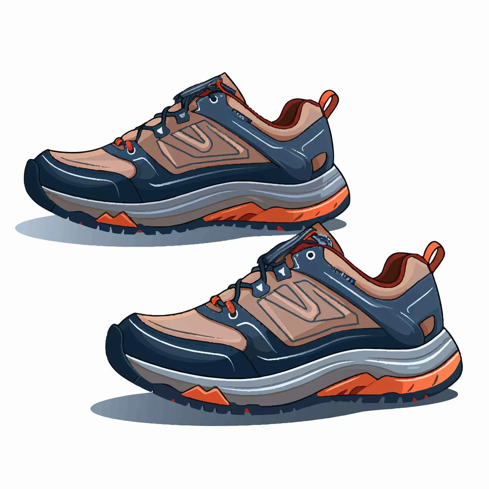Trekking Sneakers for Hiking Adventures — free download from Dotvec