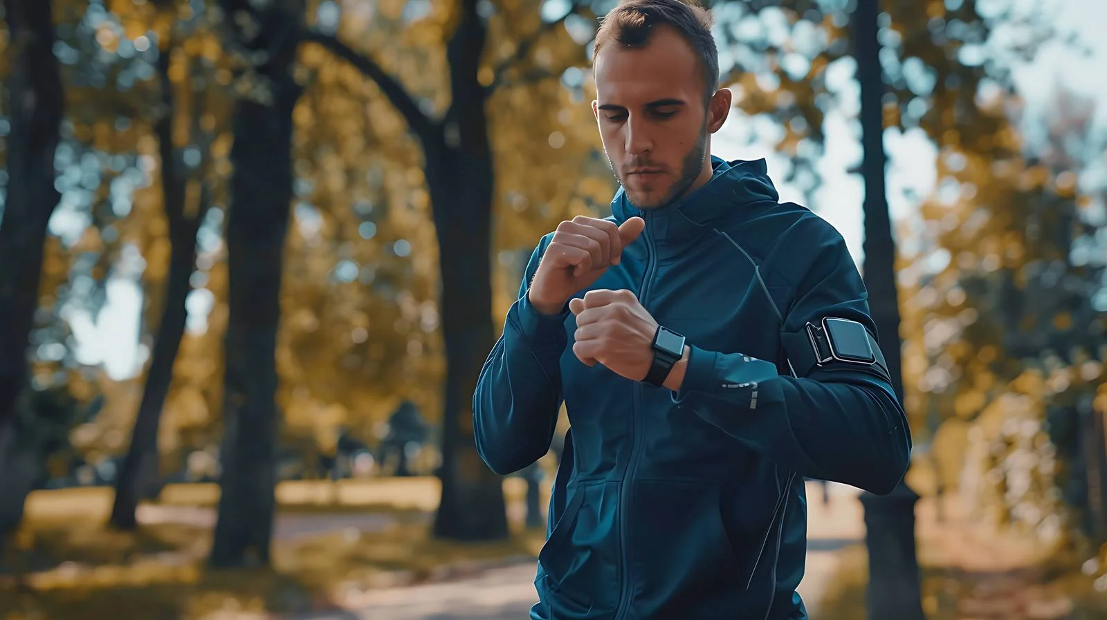 Athlete Monitoring Smartwatch Training Session — free download from Dotvec