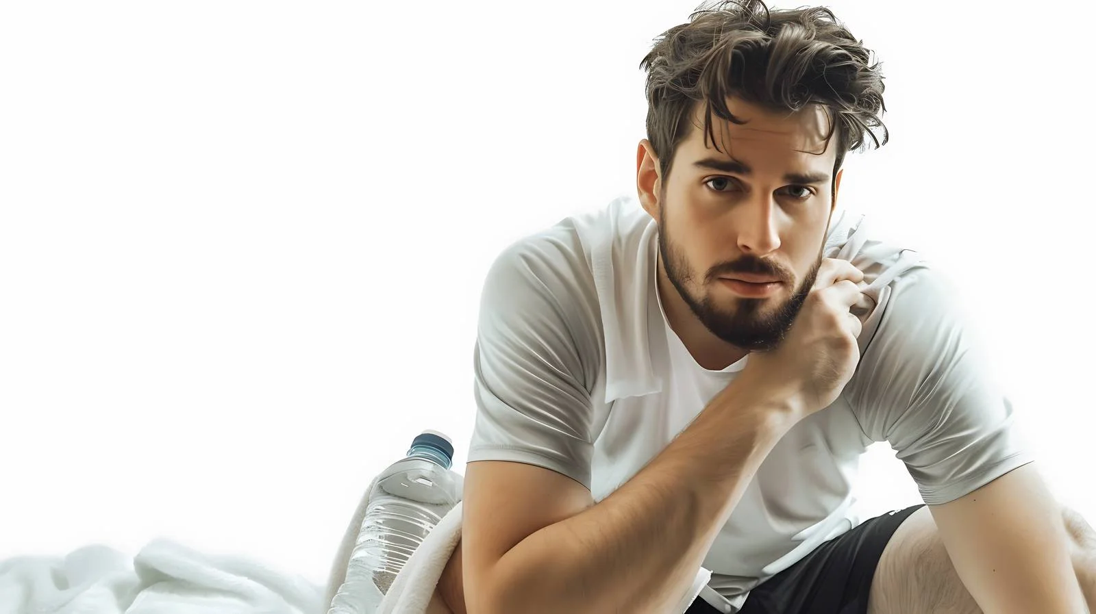 Athlete Resting and Sweating After Run — free download from Dotvec