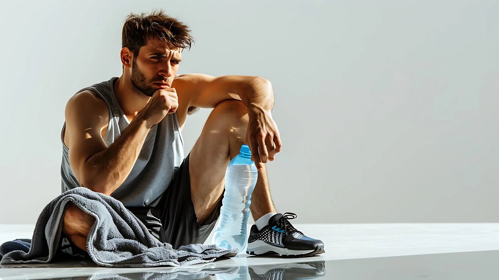 Athlete Resting Post Workout — free download from Dotvec