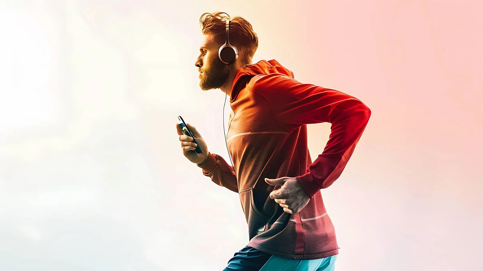 Active Runner Enjoying Music Workout — free download from Dotvec