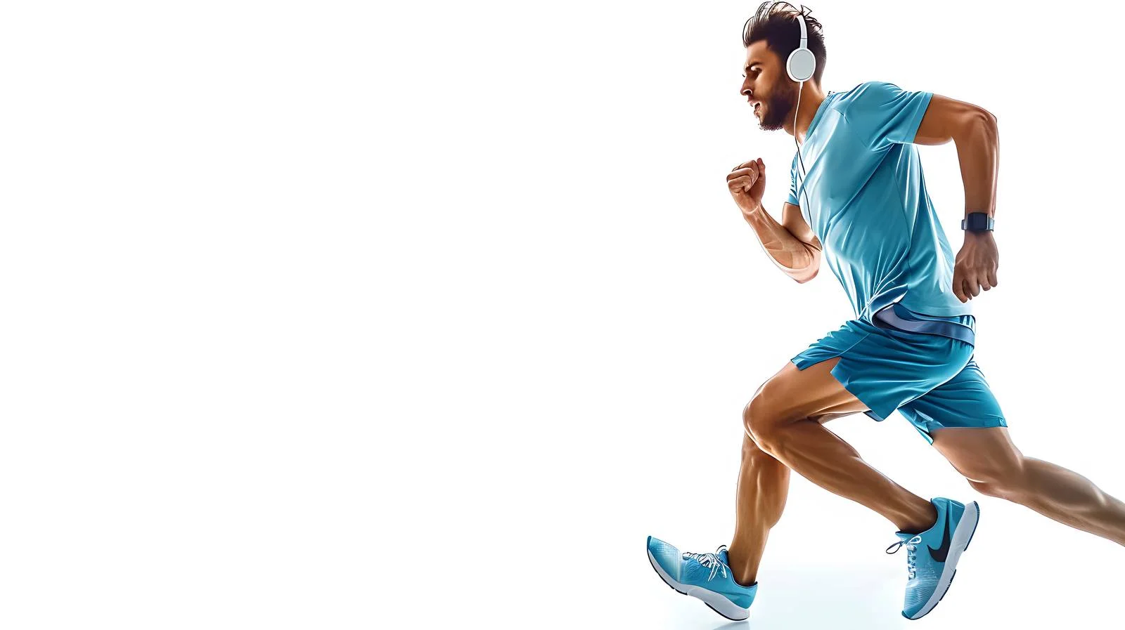 Active Runner Listening to Music — free download from Dotvec