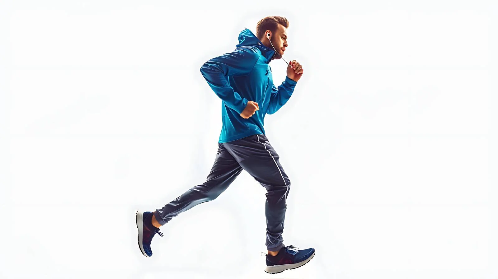 Active Runner with Music Earphones — free download from Dotvec