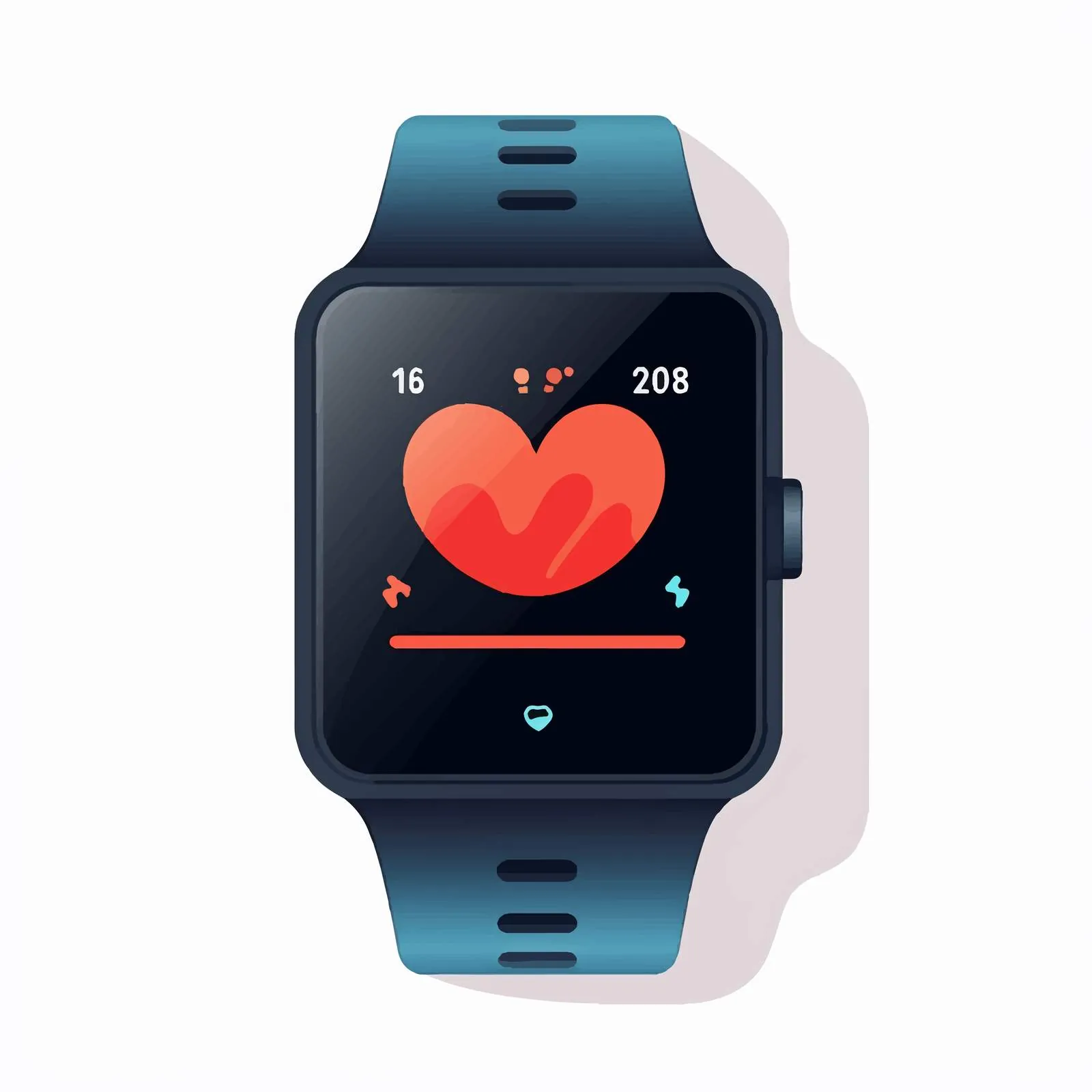 Smart Fitness Bracelet and Gym Watch Vector — free download from Dotvec