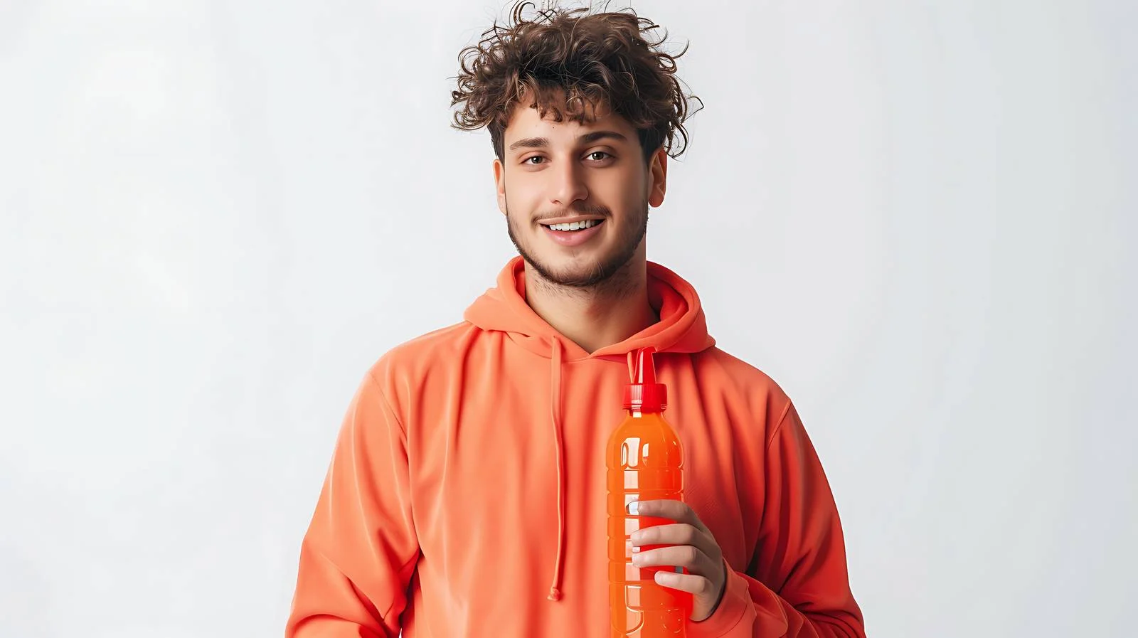 Fitness Model with Water Bottle — free download from Dotvec