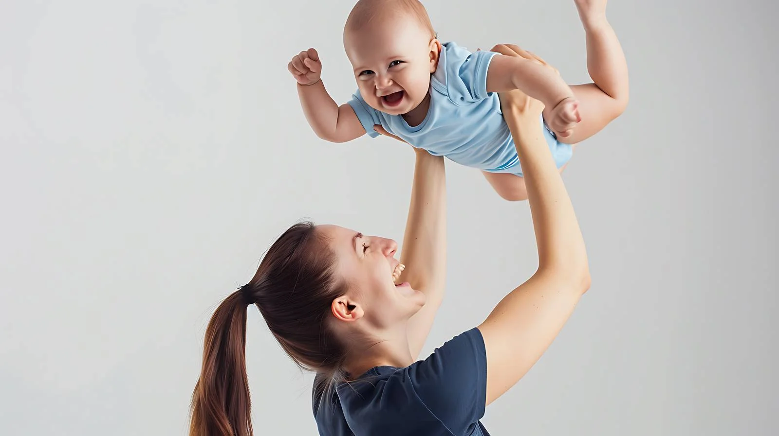 Fitness Enthusiast with Joyful Child — free download from Dotvec