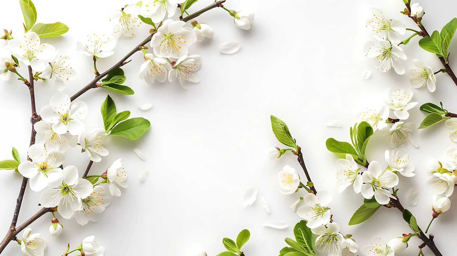 Spring Flora on White Background — free download from Dotvec