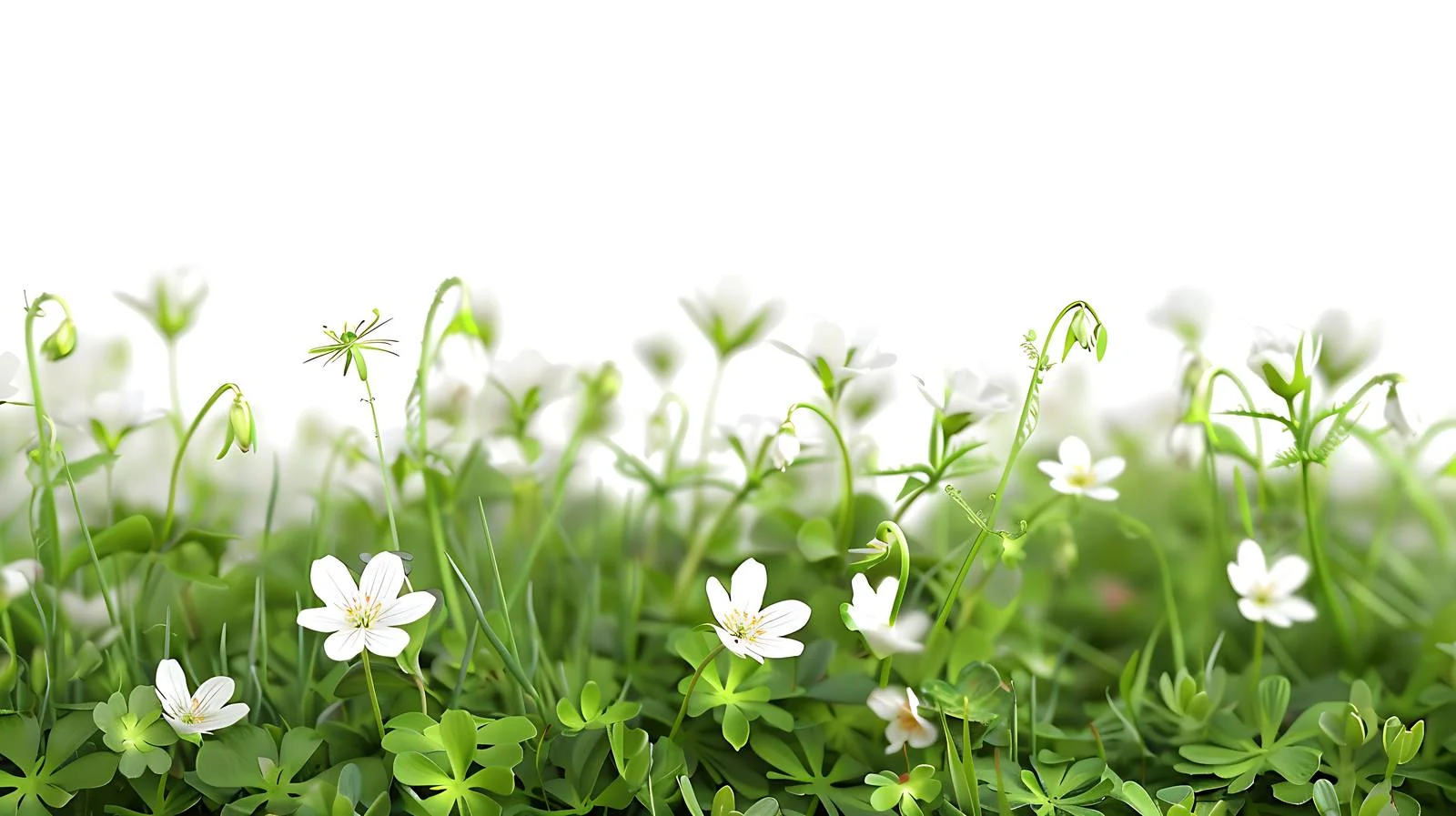 Elegant Spring Isolated White Background Scene — free download from Dotvec