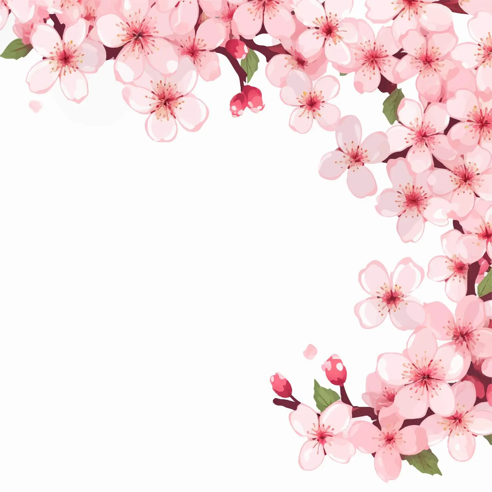Spring Background with Blooming Sakura Flowers — free download from Dotvec