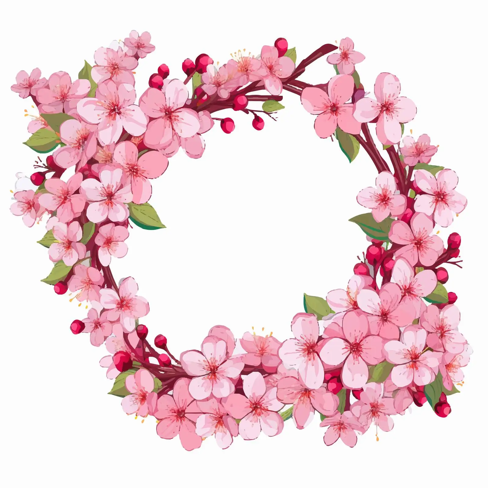 Blooming Sakura Flowers Spring Background Vector Design — free download from Dotvec