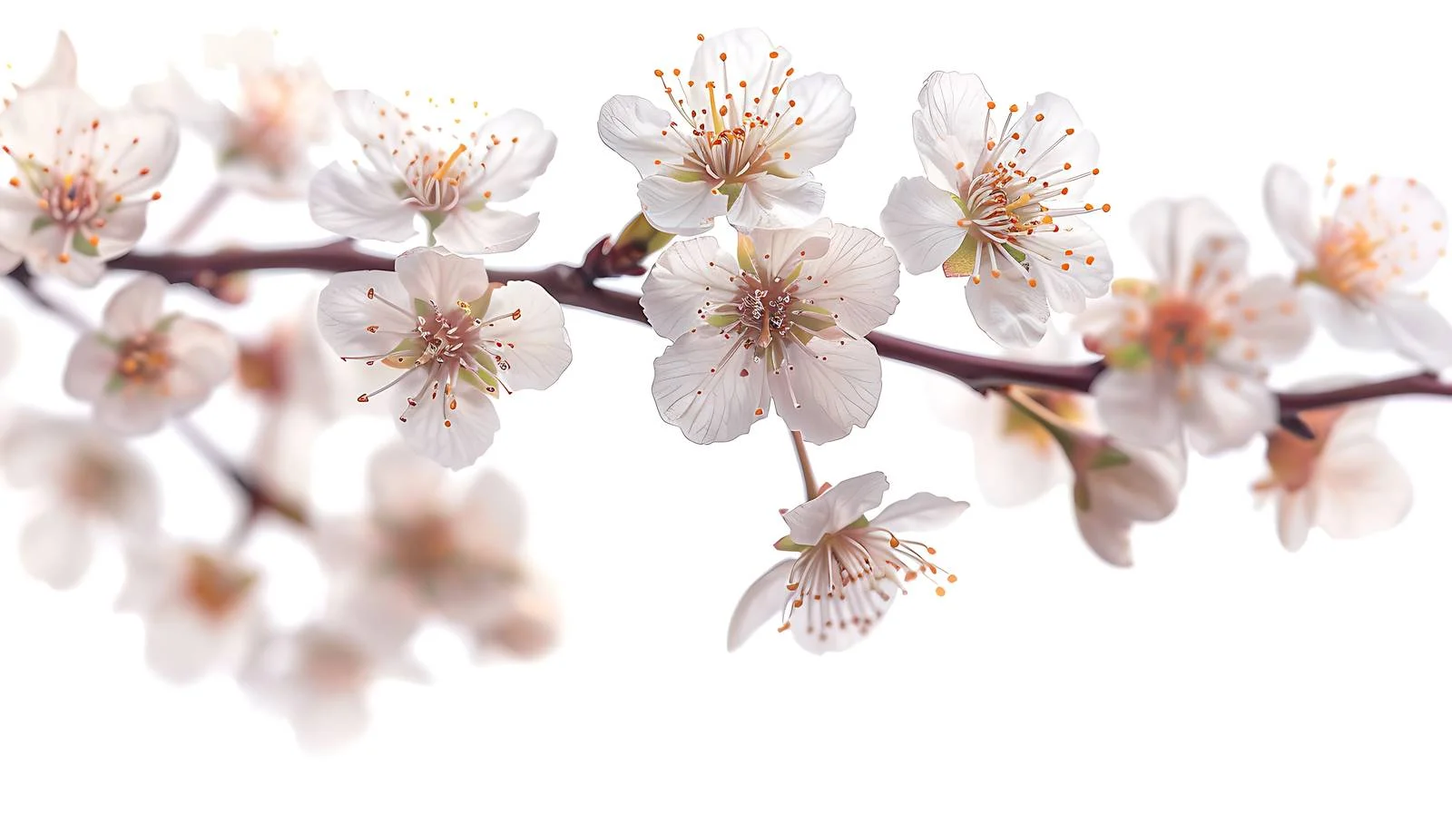 Ethereal Cherry Blossom and Plum Branch — free download from Dotvec