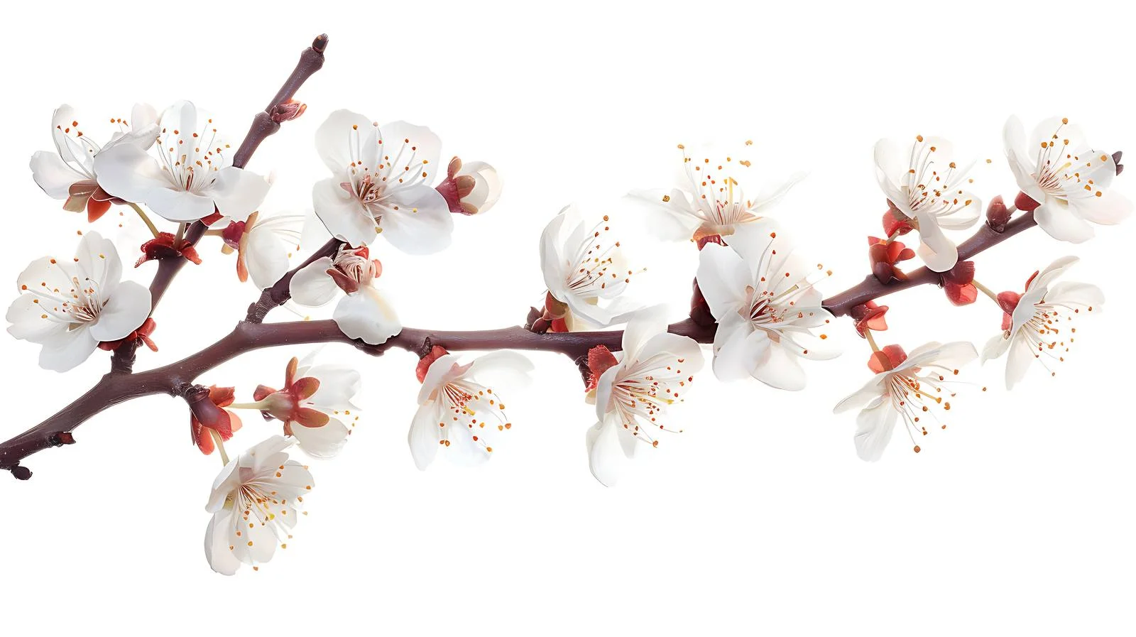 Ethereal Cherry Plum Blossoms in Spring — free download from Dotvec