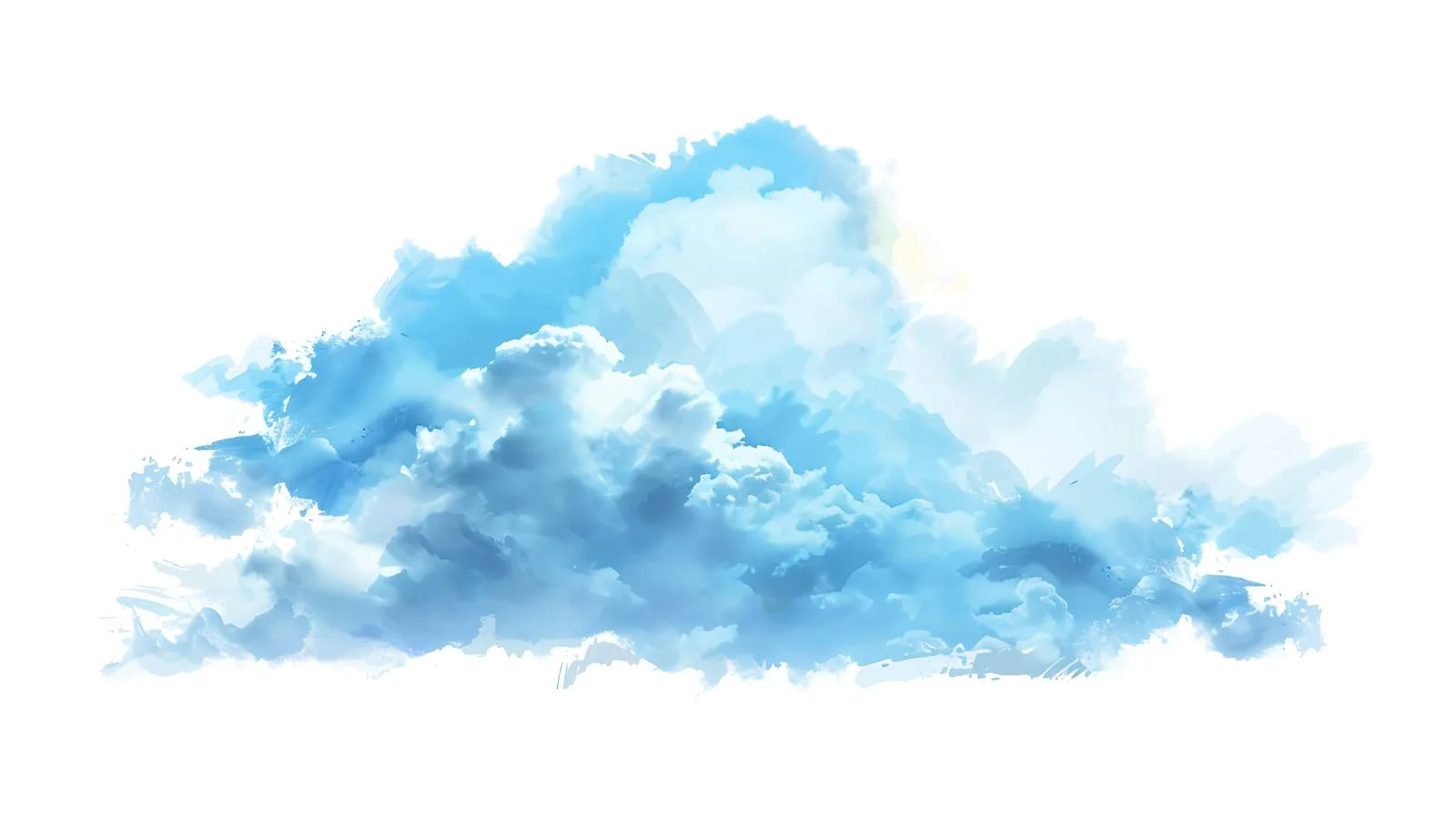 Clear Spring Sky with Single White Cloud — free download from Dotvec