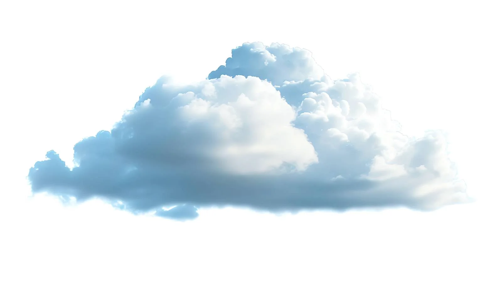 Serene Spring Sky on White Isolation — free download from Dotvec