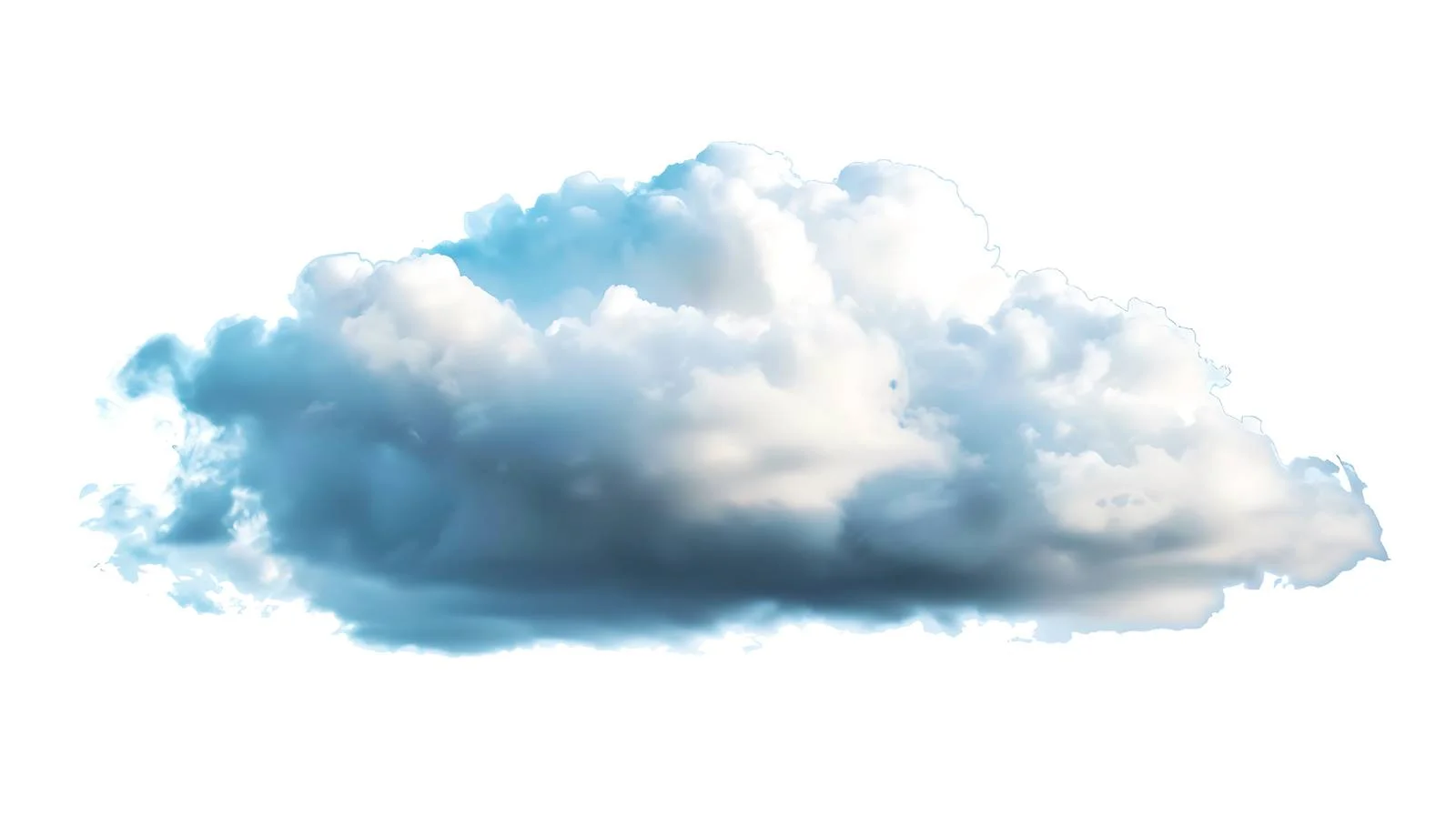 Serene Spring Sky with Isolated Cloud — free download from Dotvec