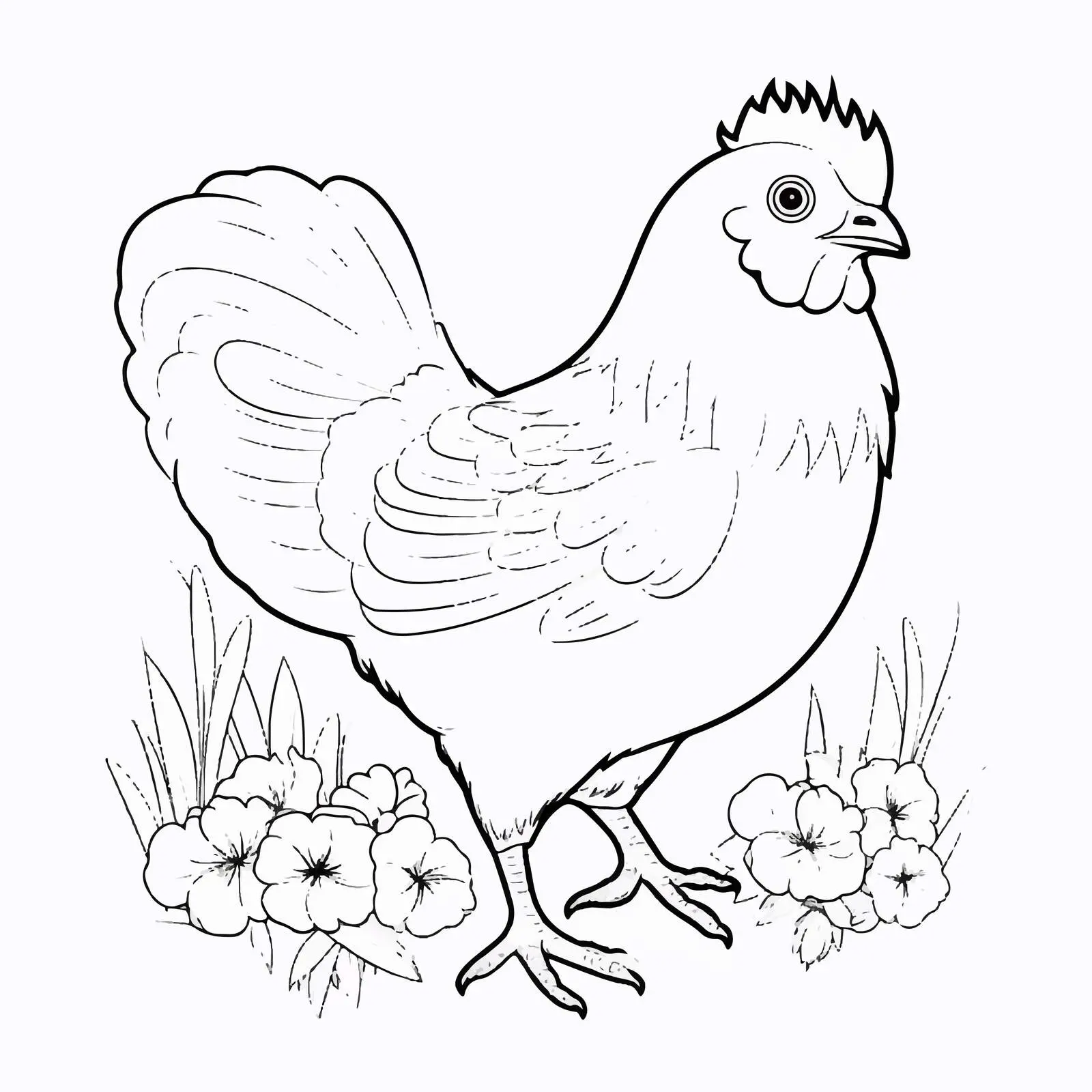 Spring Chicken Cartoon Vector Illustration — free download from Dotvec