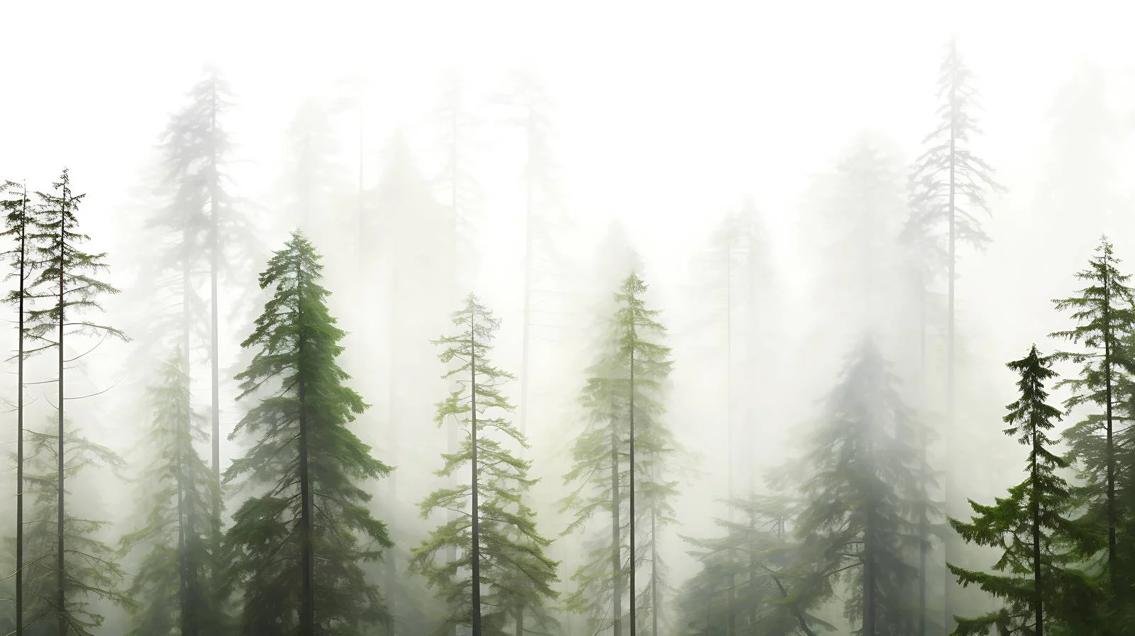 Misty Spring Scenery in Pacific Northwest Forests — free download from Dotvec