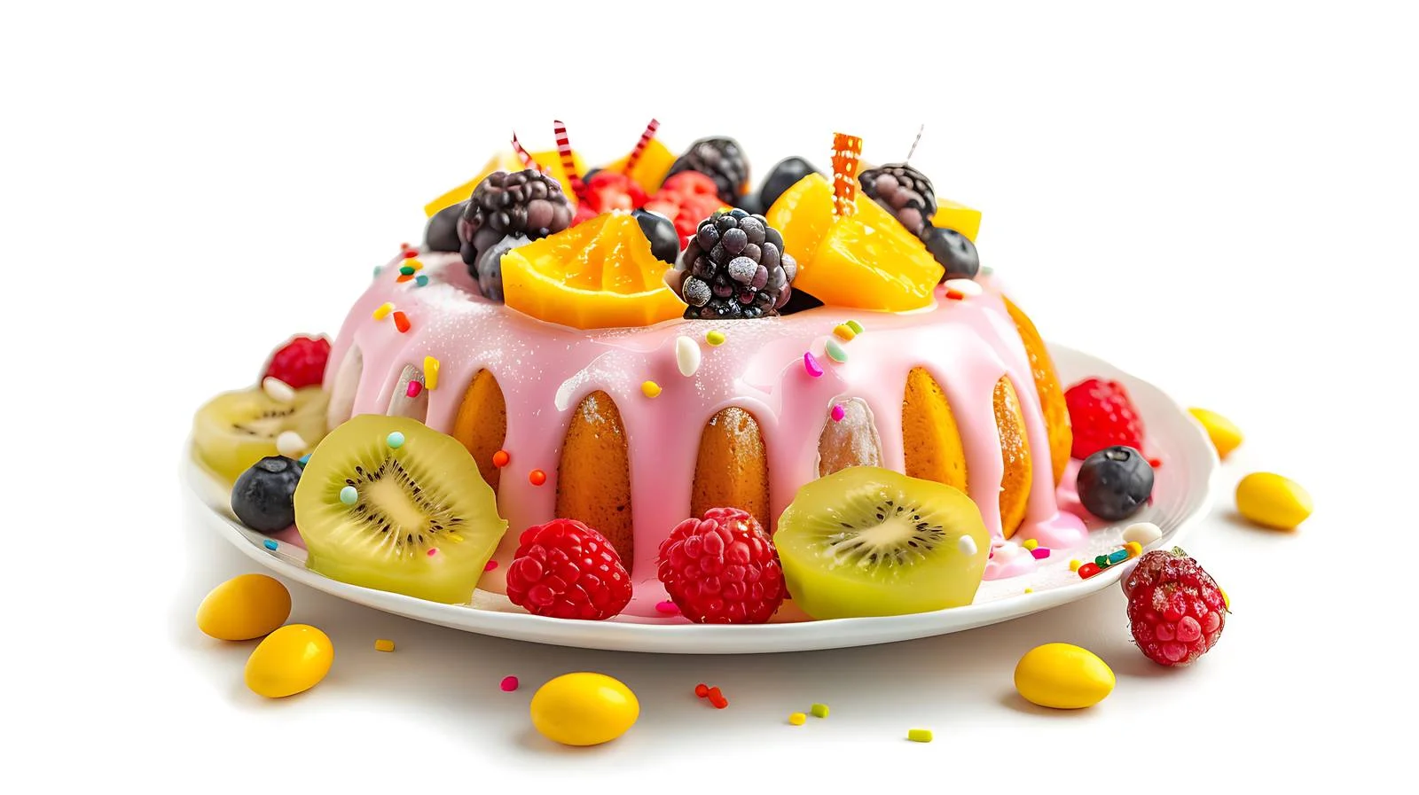 Elegant Spring Holiday Glazed Cake Decoration — free download from Dotvec