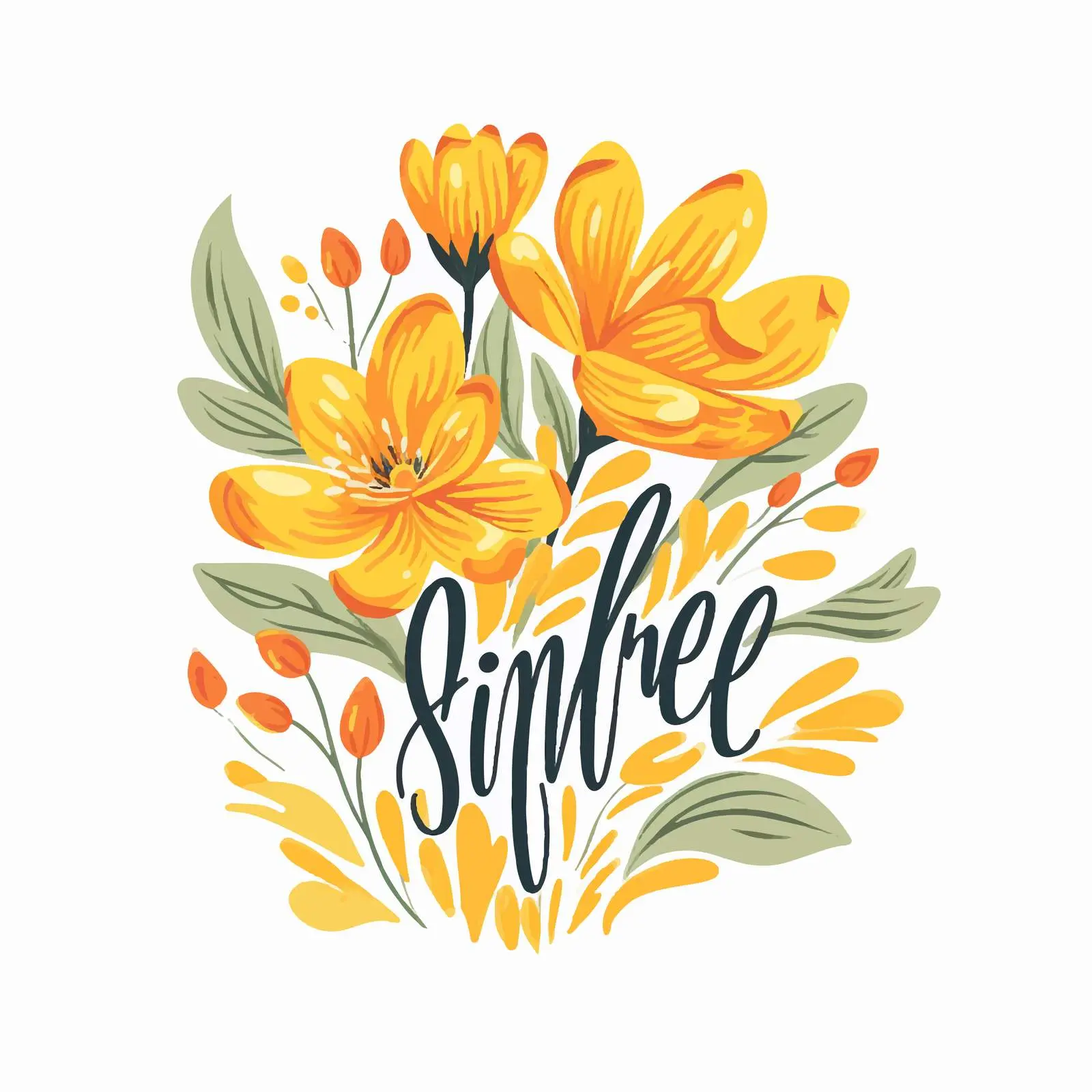Spring is Here Handwritten Calligraphy Vector — free download from Dotvec
