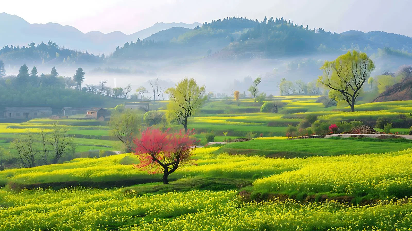 Idyllic Spring Views in Nanzheng District — free download from Dotvec