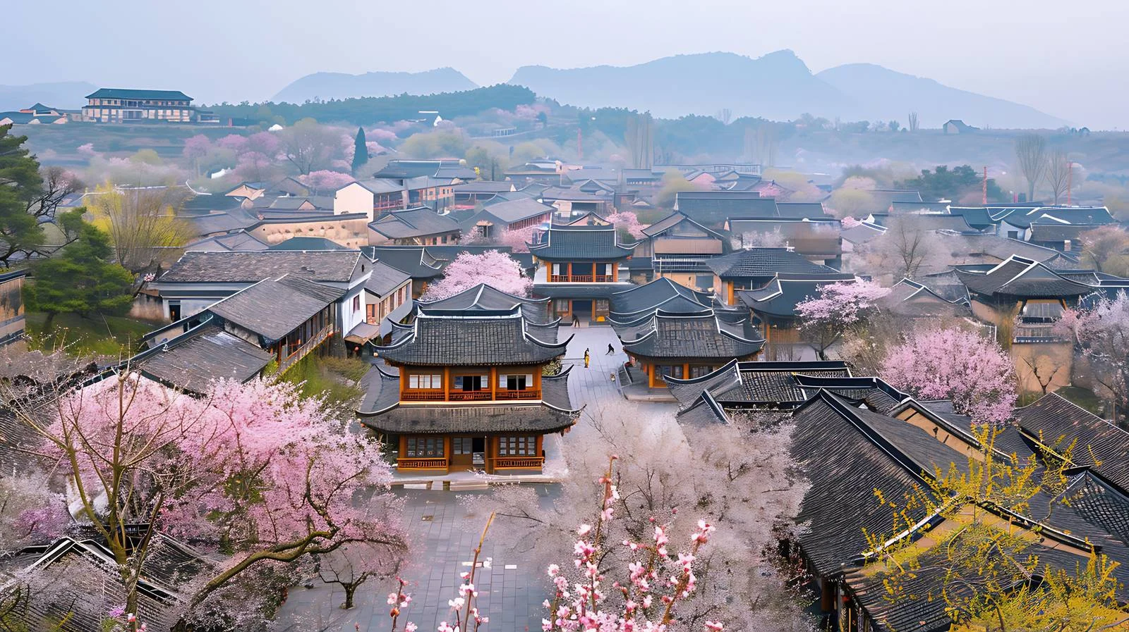 Tranquil Spring Views of Nanzheng District — free download from Dotvec