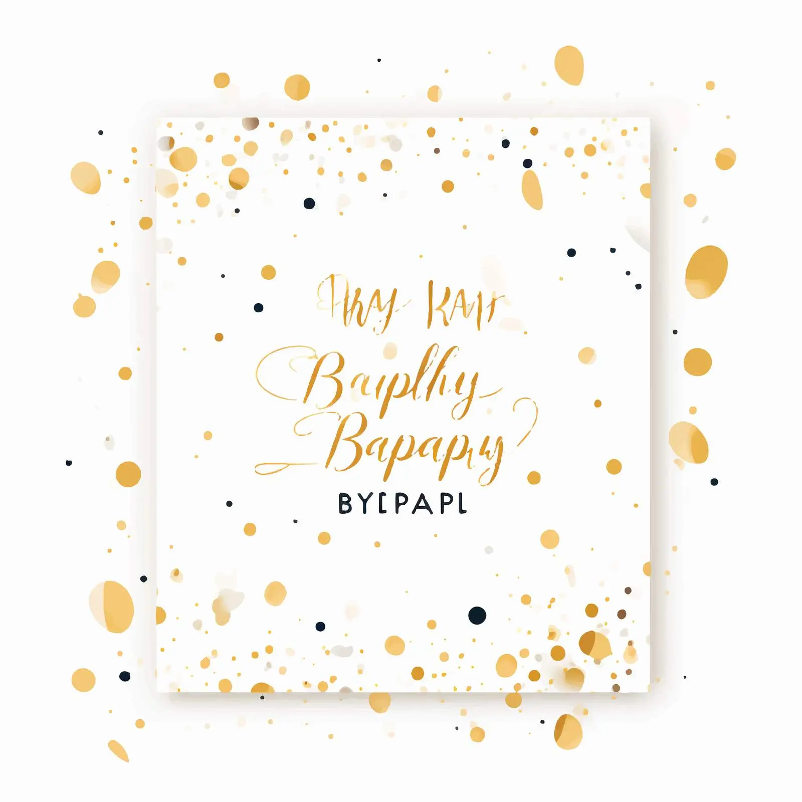 Happy Birthday Square Greeting Card Template — free download from Dotvec