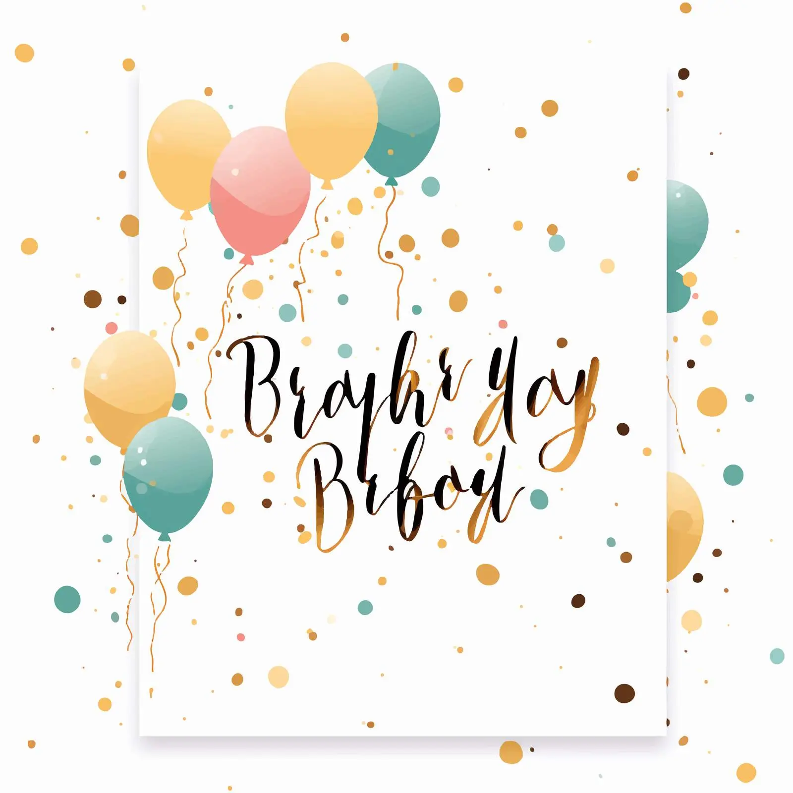 Happy Birthday Greeting Card Postcard Template – free birthday theme image from Dotvec