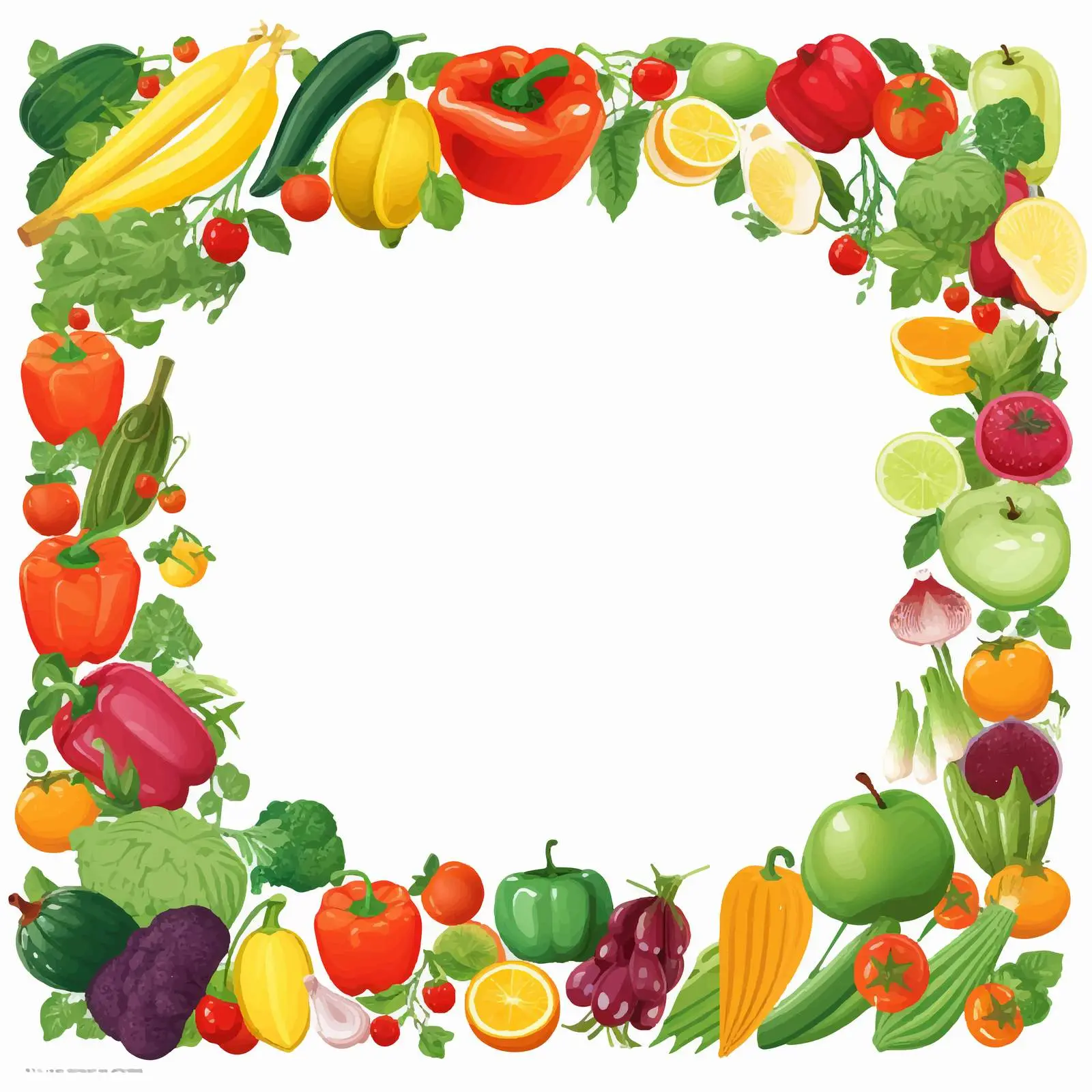 Healthy Food Frame Vector Background – free homemade food image from Dotvec