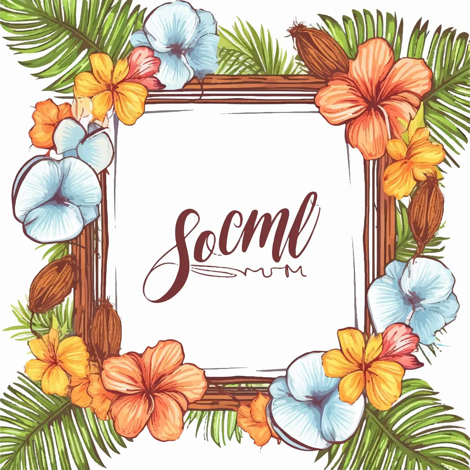 Summer Banner Template with Framed Design — free download from Dotvec