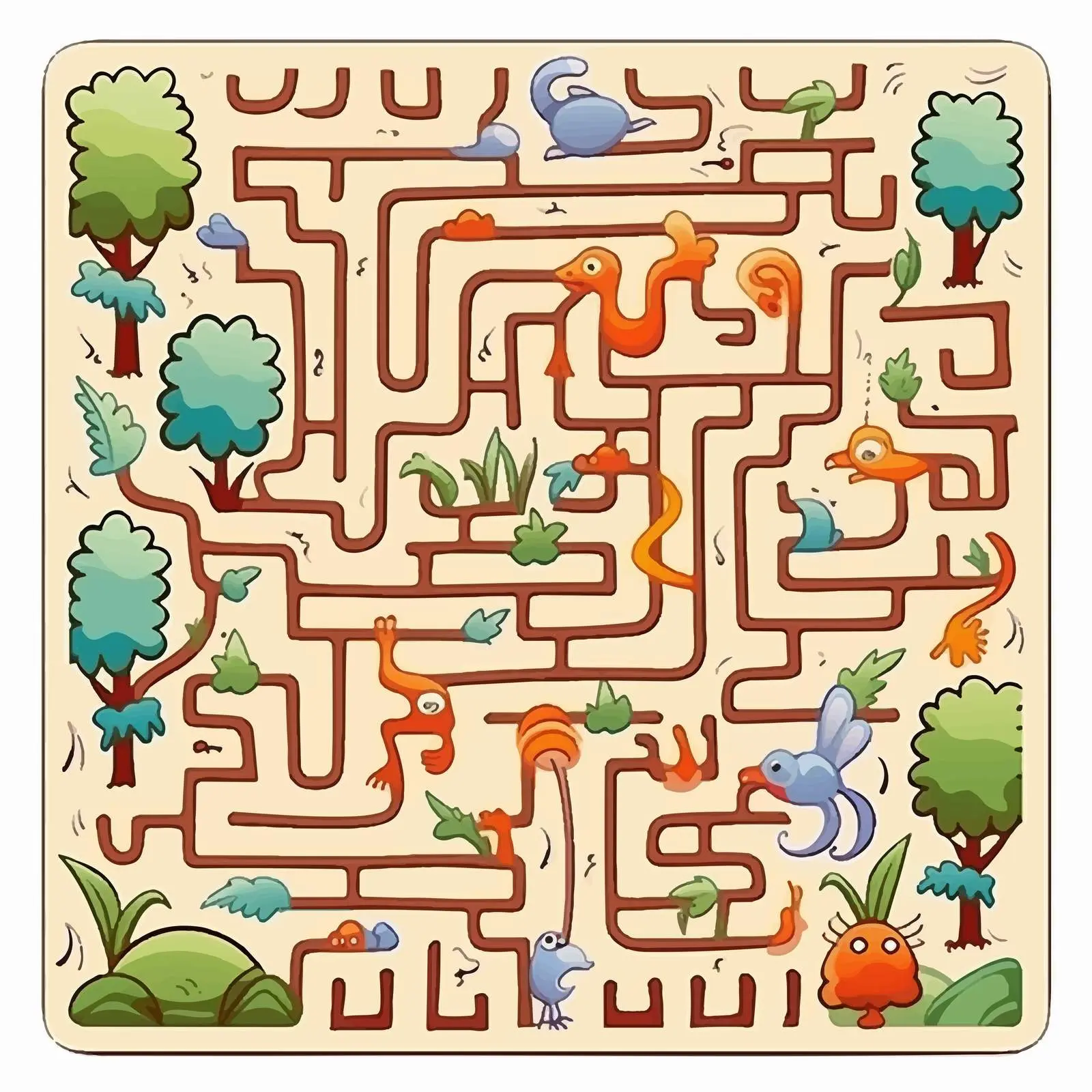 Square Maze Game for Kids and Children — free download from Dotvec