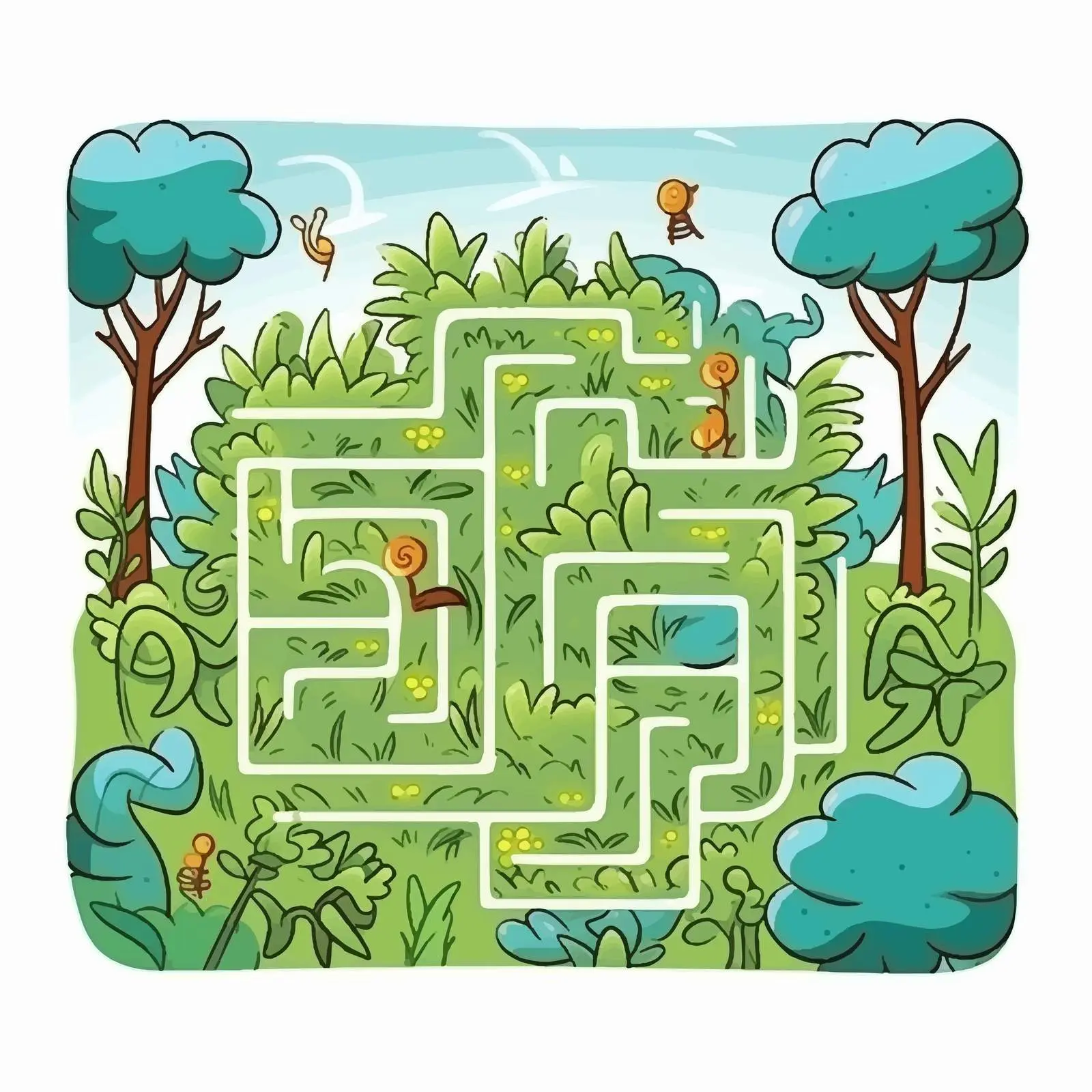 Children's Square Maze Puzzle Game for Kids — free download from Dotvec
