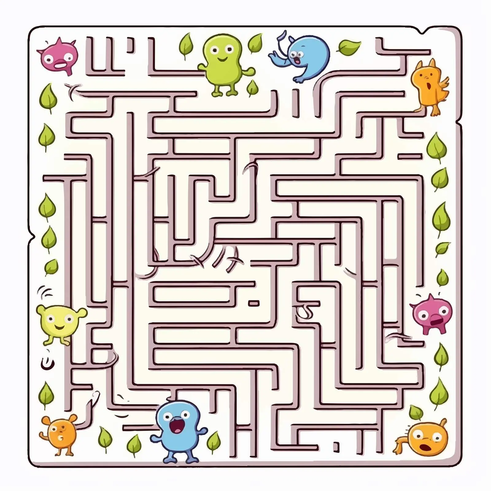 Square Maze Puzzle Game for Kids – free fun for kids image from Dotvec