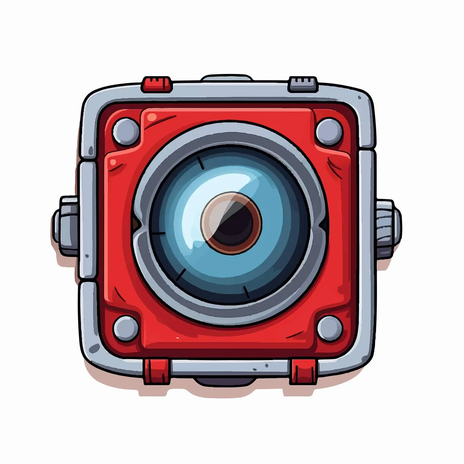 Square Watch with Lens Icon Over Background — free download from Dotvec