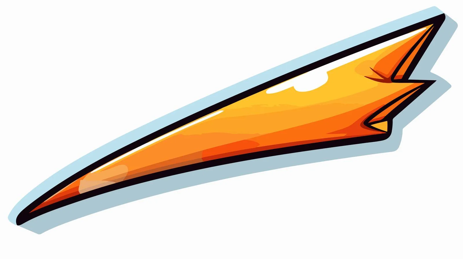 Peeling Sticker Cartoon Arrow Illustration — free download from Dotvec