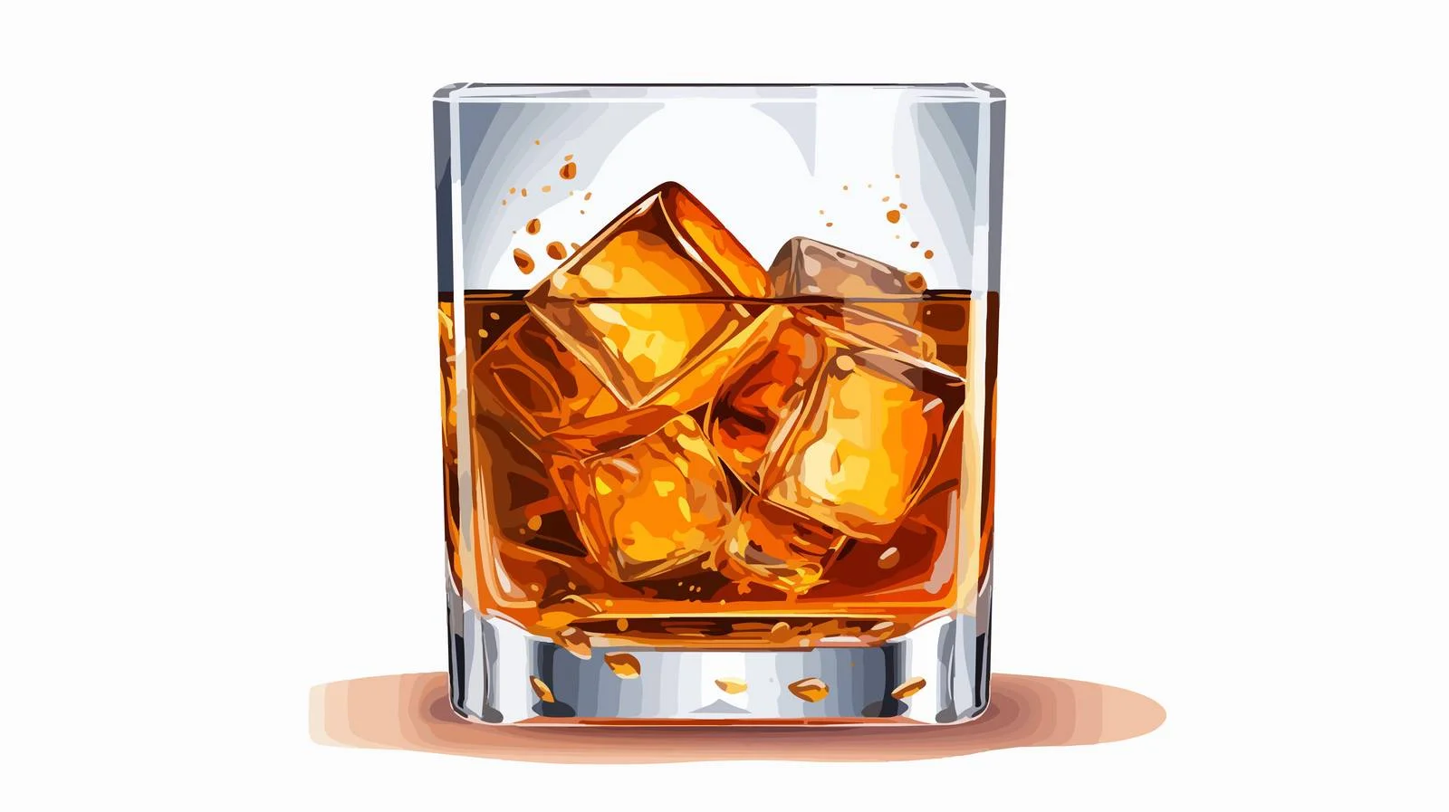 Quirky Cartoon Whisky Tumbler Sticker — free download from Dotvec