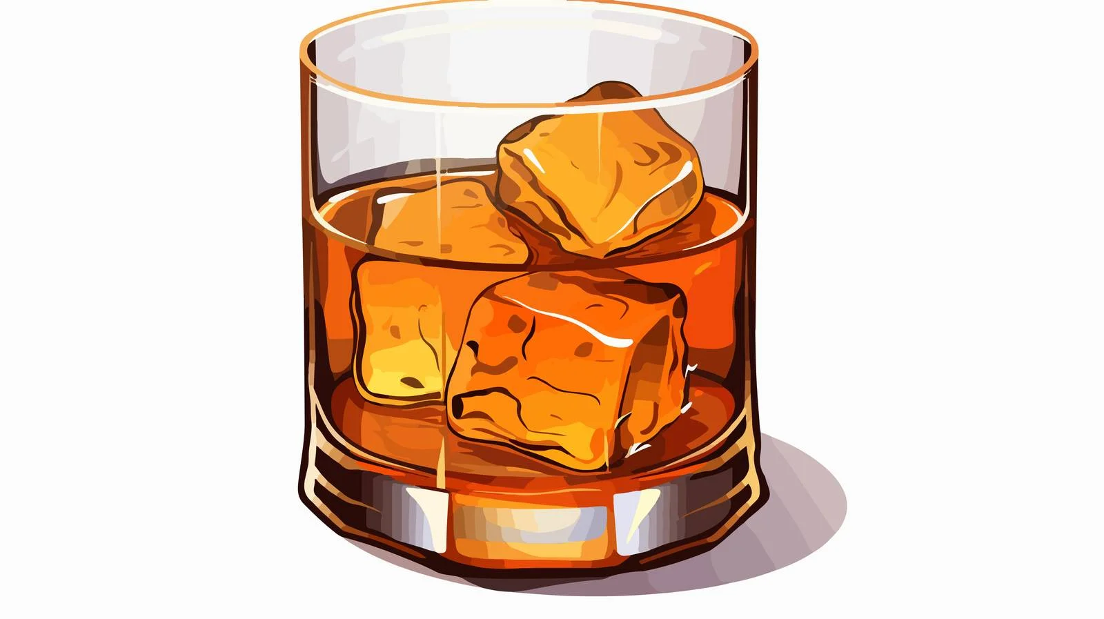 Quirky Cartoon Whisky Tumbler Sticker — free download from Dotvec
