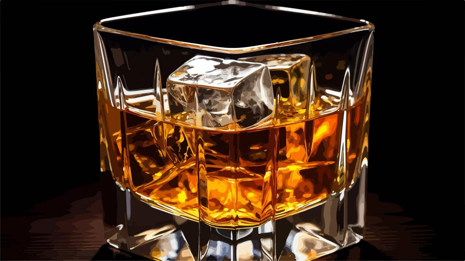 Quirky Cartoon Whisky Tumbler Sticker — free download from Dotvec