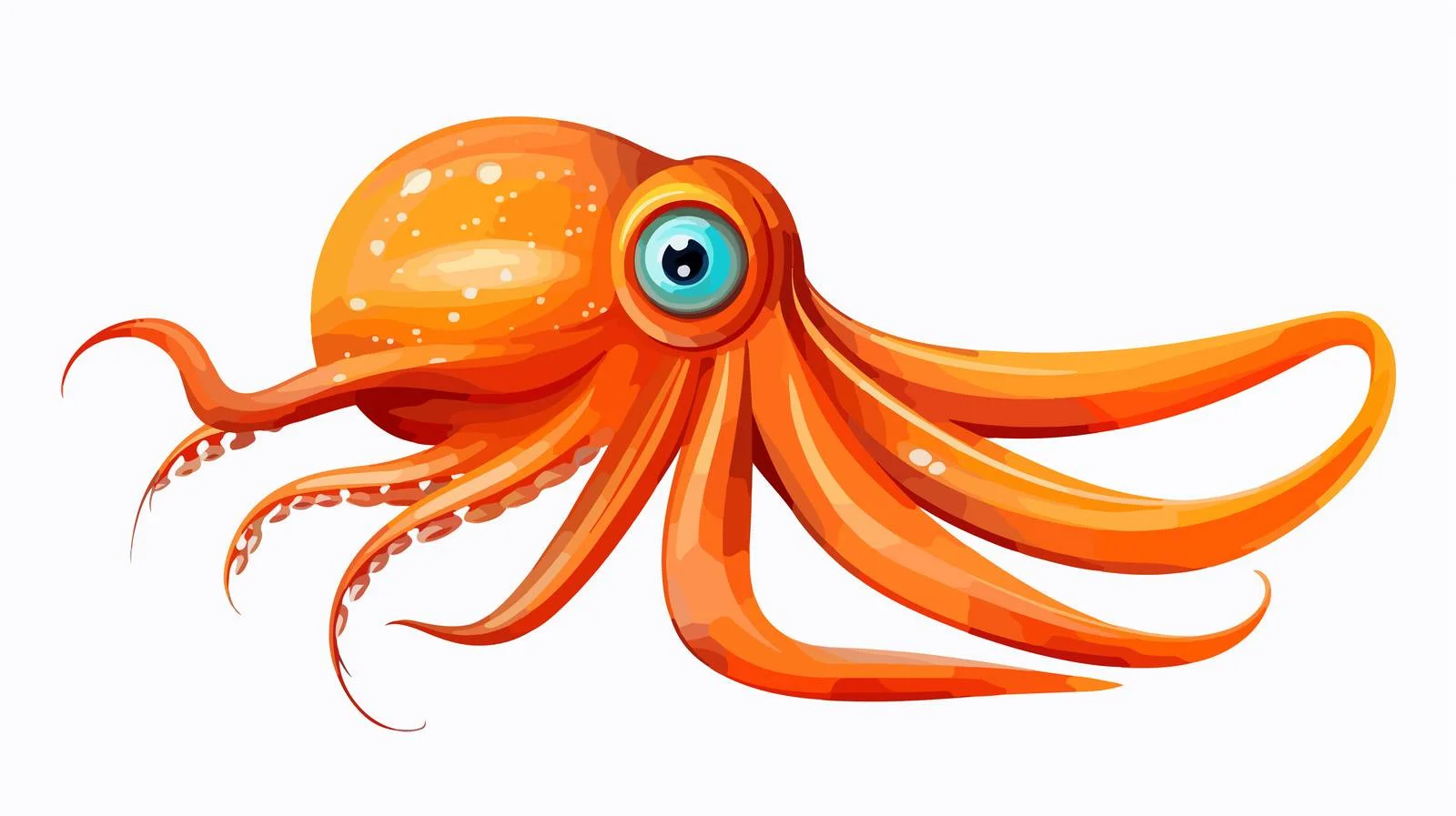 Squid Cartoon Stock Illustration — free download from Dotvec