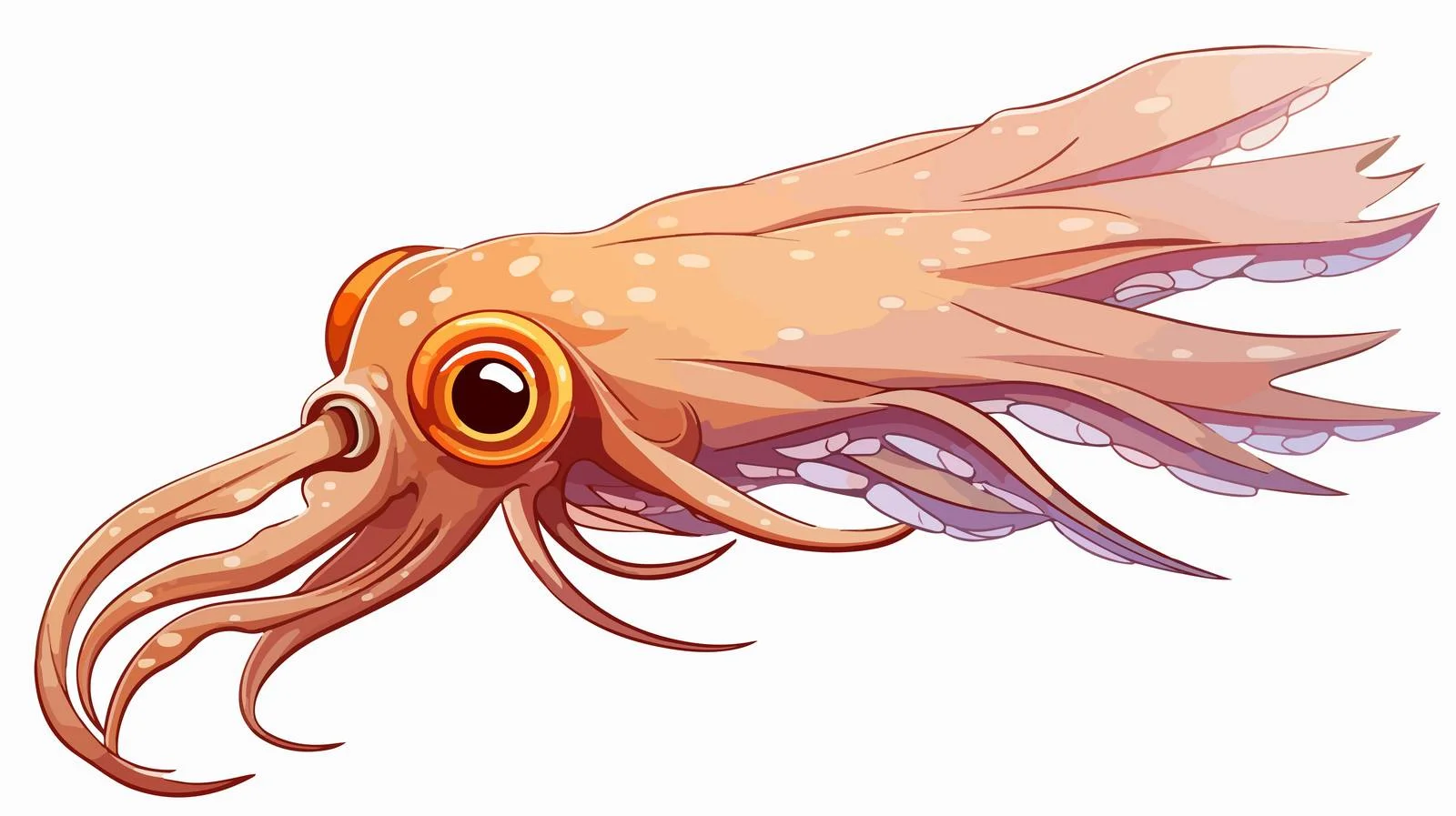 Squid Cartoon Stock Illustration — free download from Dotvec